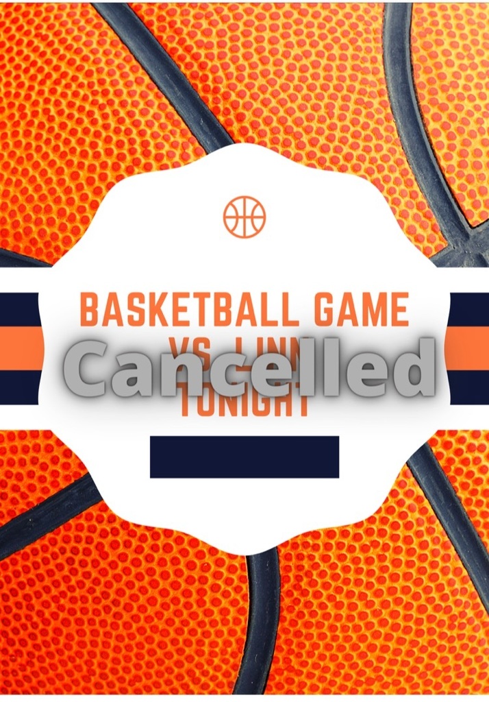 cancelled basketball game graphic