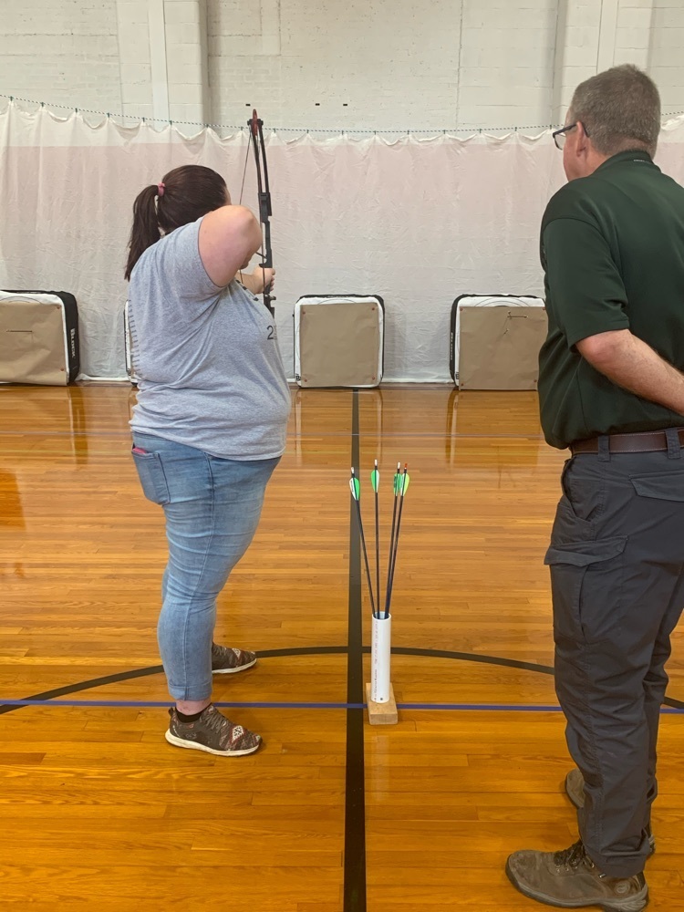 miss Grant archery practice