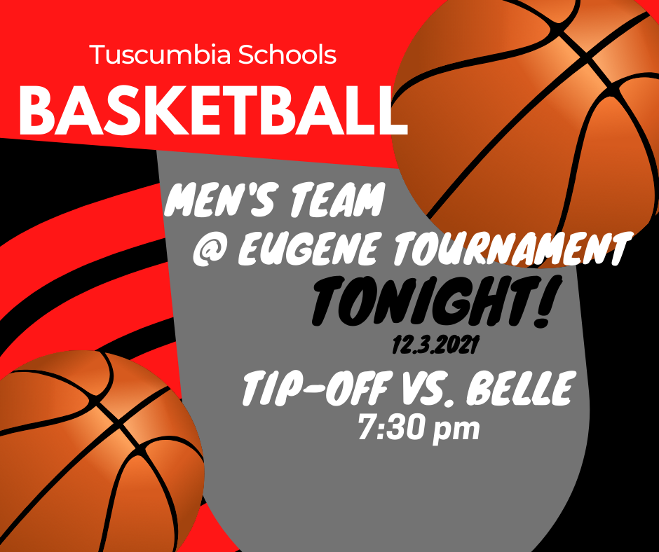 Men's Basketball tonight 12.3.2021 @ Eugene Tournament 7:30