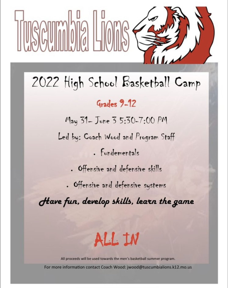 Basketball camp flyer